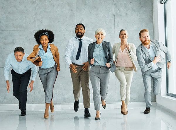 Business Peiople Running