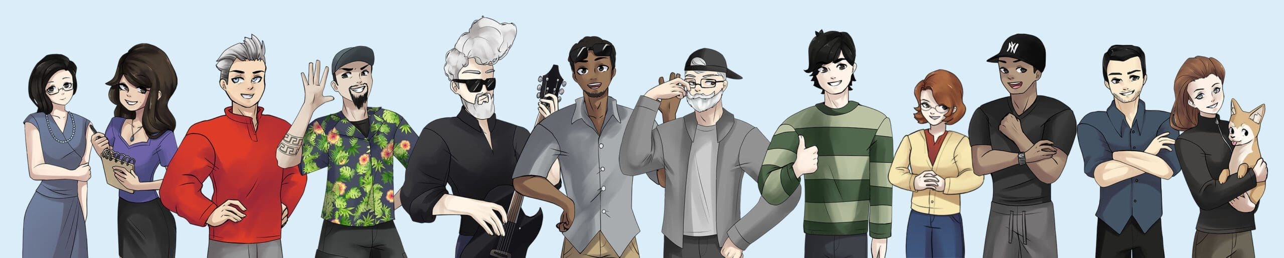 Anime of some M Global employees